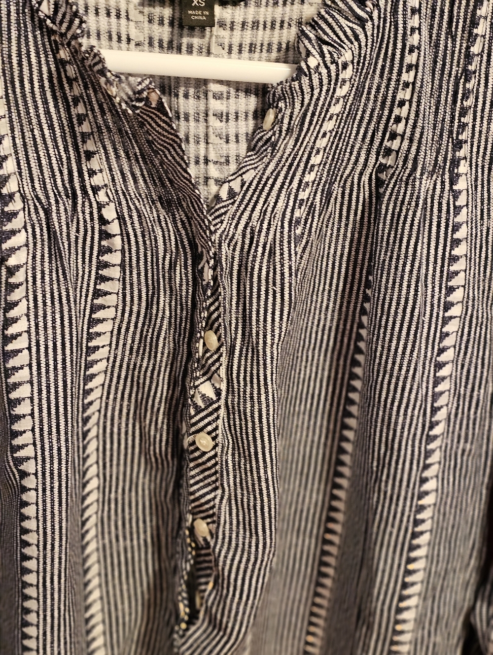 J. Crew Ruffleneck Pin-Tuck Popover Ruffled Shirt - Picture 6 of 6